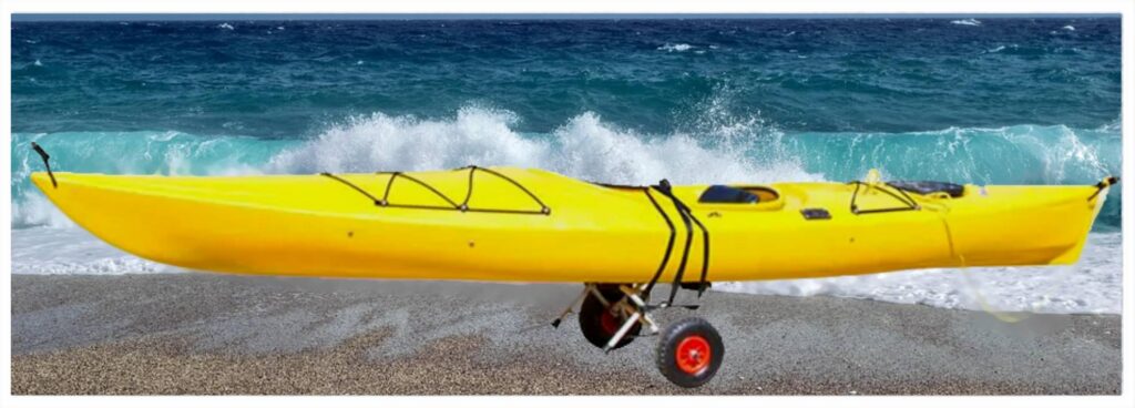 Carrello per Kayak fishing